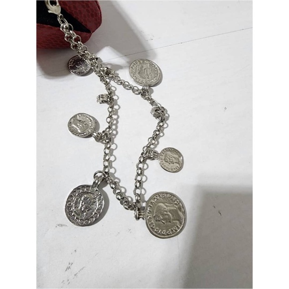 Authentic Moschino Croc Leather Clutch Red - Picture 3 of 11